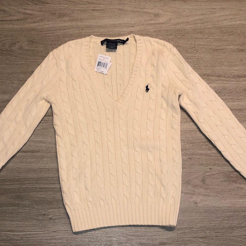 NWT Ralph Lauren Cable Knit Sweater XS